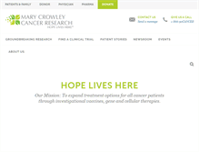 Tablet Screenshot of marycrowley.org